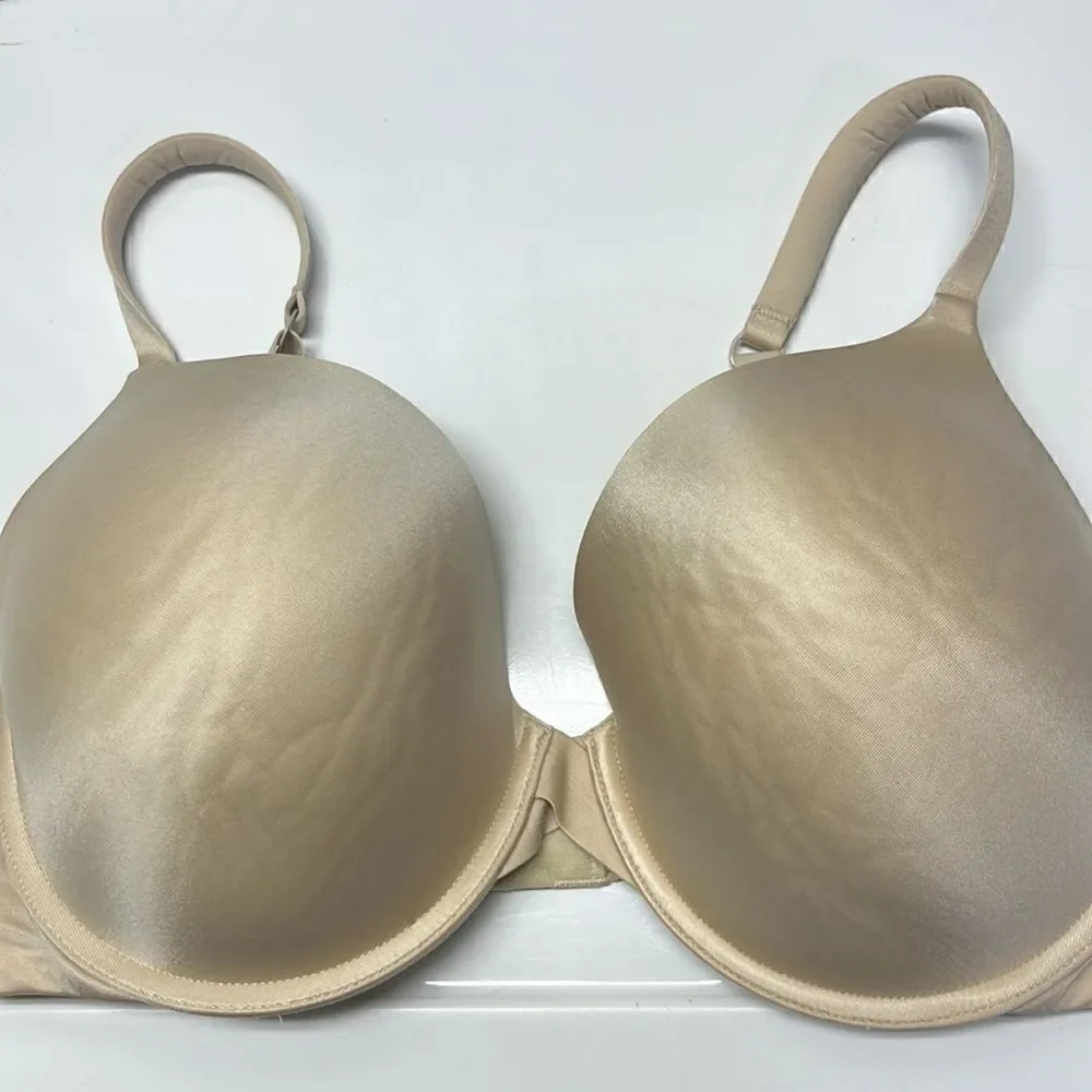 Victoria’s Secret Full Coverage Tan Adjustable Straps Padded Wire Bra- 38DD